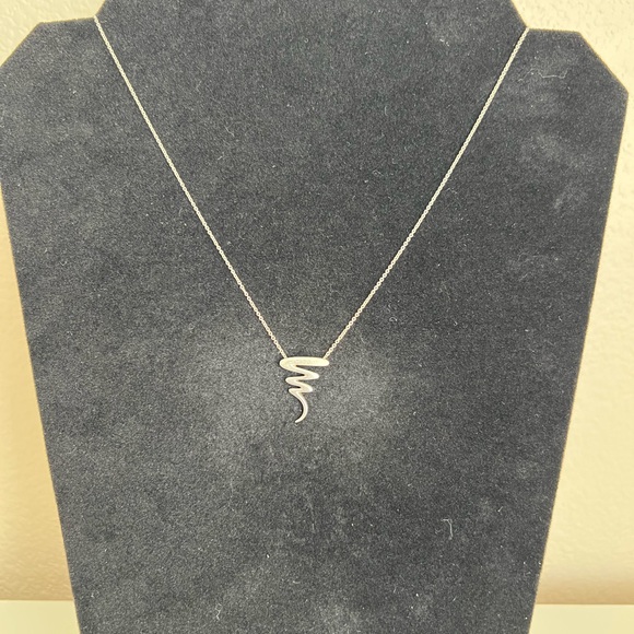 TIFFANY & CO. SILVER SCRIBBLE PENDANT NECKLACE - Picture 1 of 6